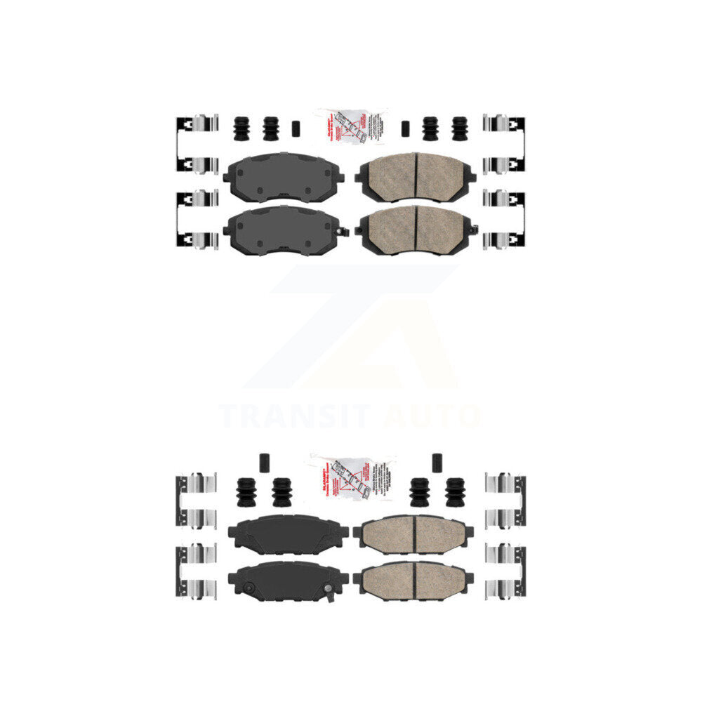 AmeriBRAKES KNF-100900 Disc Brake Pad for 2005-2013 Subaru WRX, Subaru Legacy and More - Front and Rear