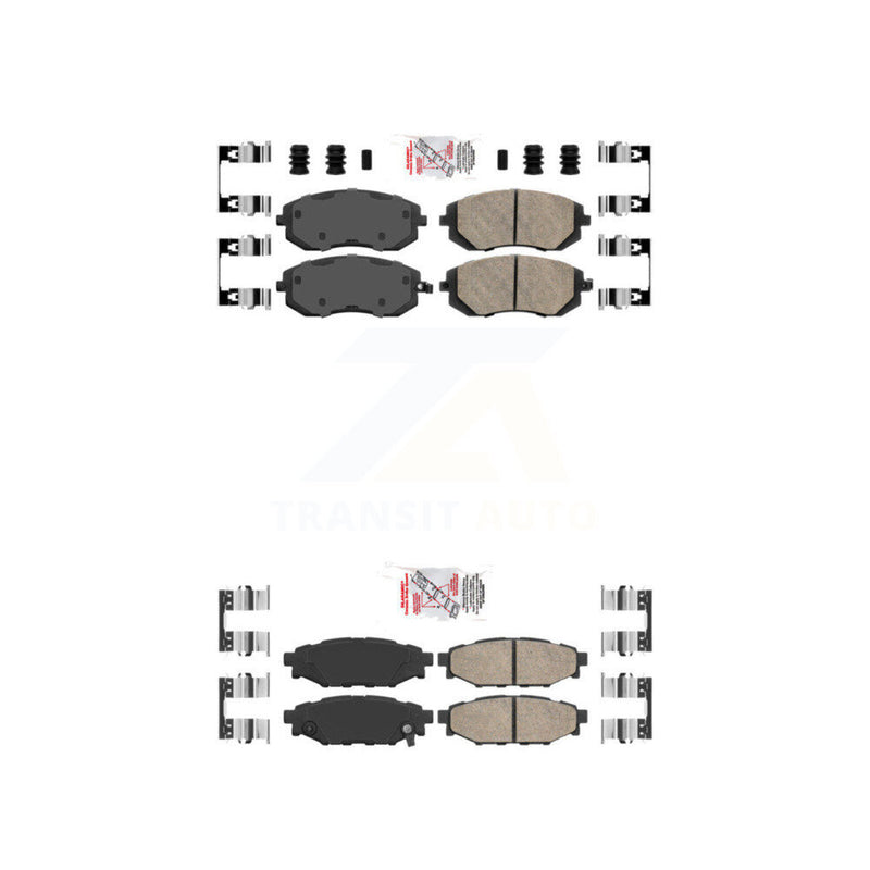 AmeriBRAKES KNF-100901 Disc Brake Pad for 2005-2013 Subaru WRX, Subaru Legacy and More - Front and Rear