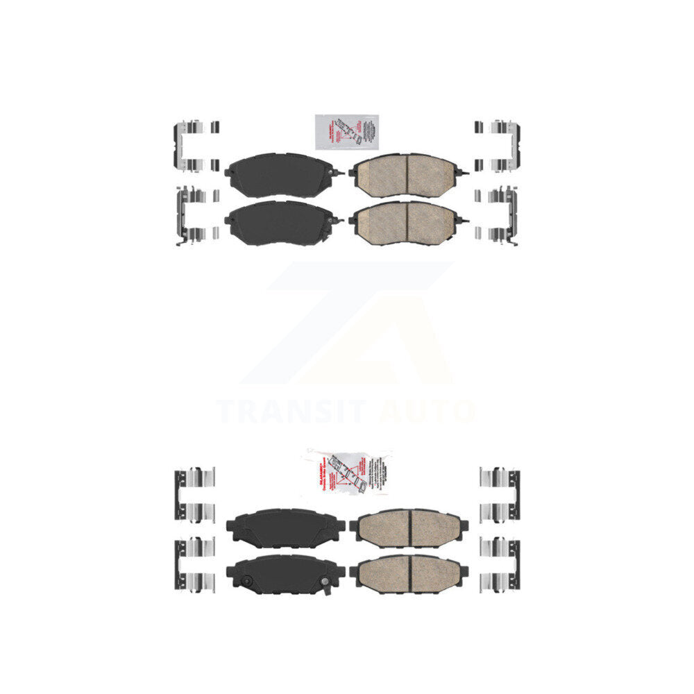 AmeriBRAKES KNF-100905 Disc Brake Pad for 2015-2021 Subaru WRX - Front and Rear