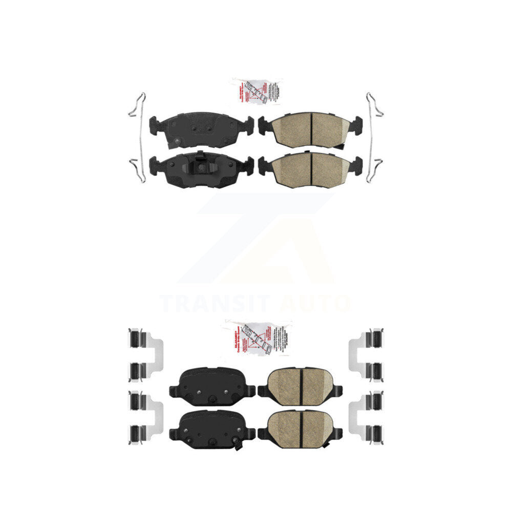 AmeriBRAKES KNF-100906 Disc Brake Pad for 2012-2019 Fiat 500 - Front and Rear