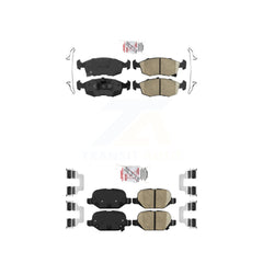 AmeriBRAKES KNF-100906 Disc Brake Pad for 2012-2019 Fiat 500 - Front and Rear
