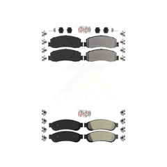 AmeriBRAKES KNF-100908 Disc Brake Pad for 2010-2012 Ford F-250 Super Duty, Ford F-350 Super Duty - Front and Rear