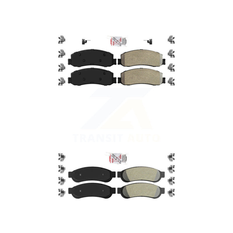 AmeriBRAKES KNF-100909 Disc Brake Pad for 2010-2012 Ford F-250 Super Duty, Ford F-350 Super Duty - Front and Rear