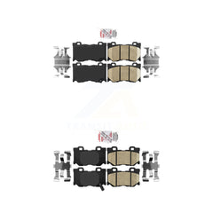 AmeriBRAKES KNF-100910 Disc Brake Pad for 2008-2013 INFINITI FX50, INFINITI G37 - Front and Rear