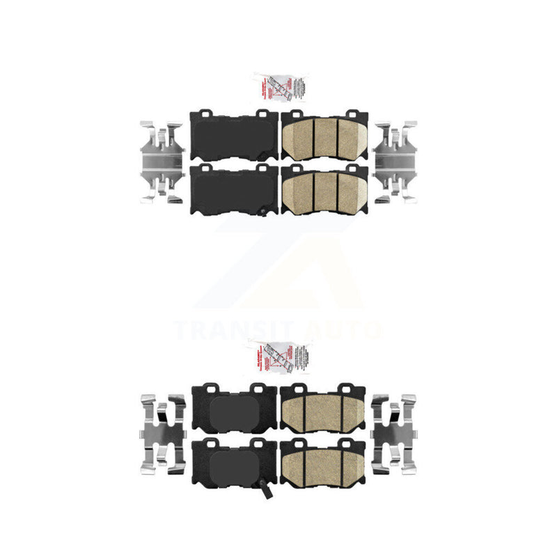 AmeriBRAKES KNF-100910 Disc Brake Pad for 2008-2013 INFINITI FX50, INFINITI G37 - Front and Rear