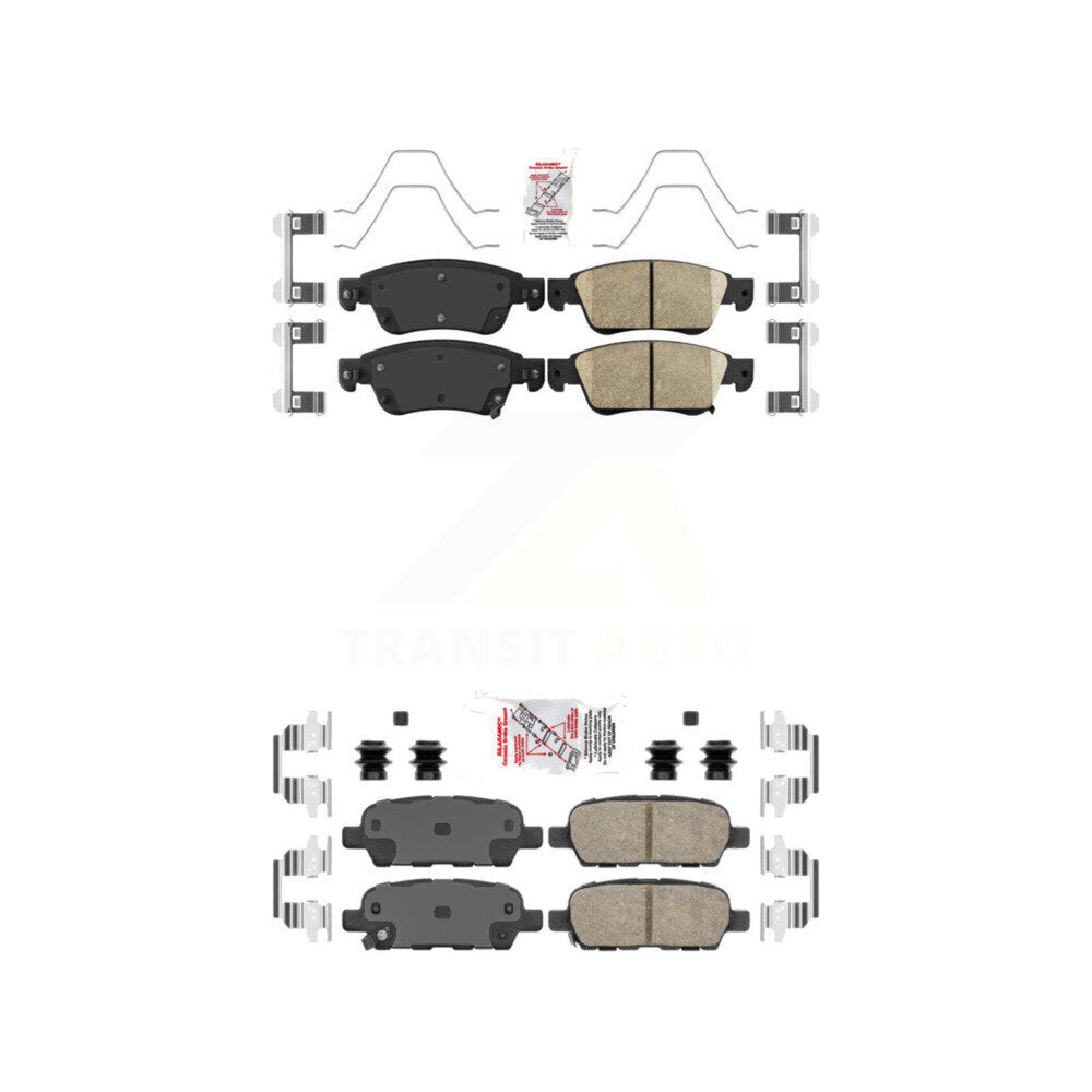 AmeriBRAKES KNF-100911 Disc Brake Pad for 2007-2014 INFINITI Q60, INFINITI G37, INFINITI G35 - Front and Rear
