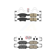 AmeriBRAKES KNF-100911 Disc Brake Pad for 2007-2014 INFINITI Q60, INFINITI G37, INFINITI G35 - Front and Rear