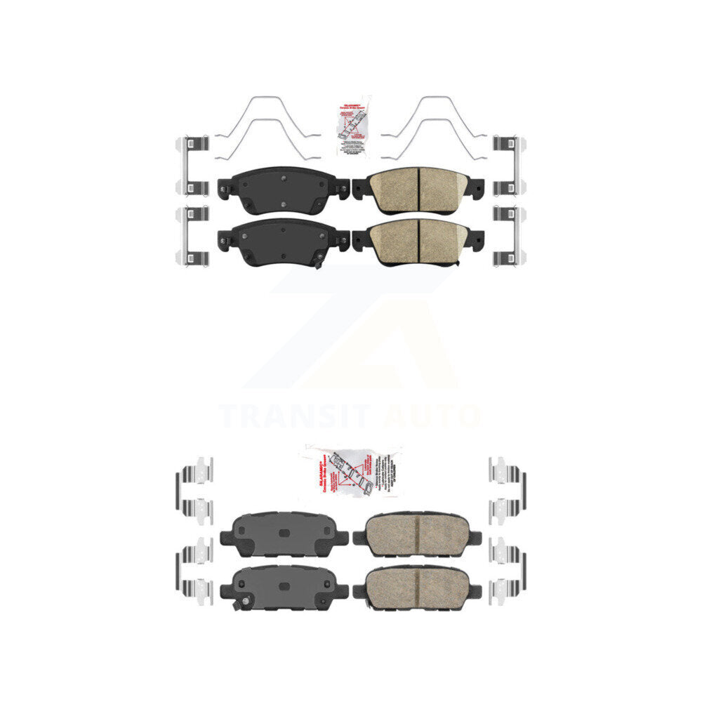 AmeriBRAKES KNF-100912 Disc Brake Pad for 2007-2014 INFINITI Q60, INFINITI G37, INFINITI G35 - Front and Rear