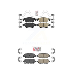AmeriBRAKES KNF-100912 Disc Brake Pad for 2007-2014 INFINITI Q60, INFINITI G37, INFINITI G35 - Front and Rear
