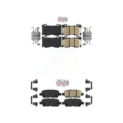 AmeriBRAKES KNF-100918 Disc Brake Pad for 2012-2013 INFINITI M35h - Front and Rear