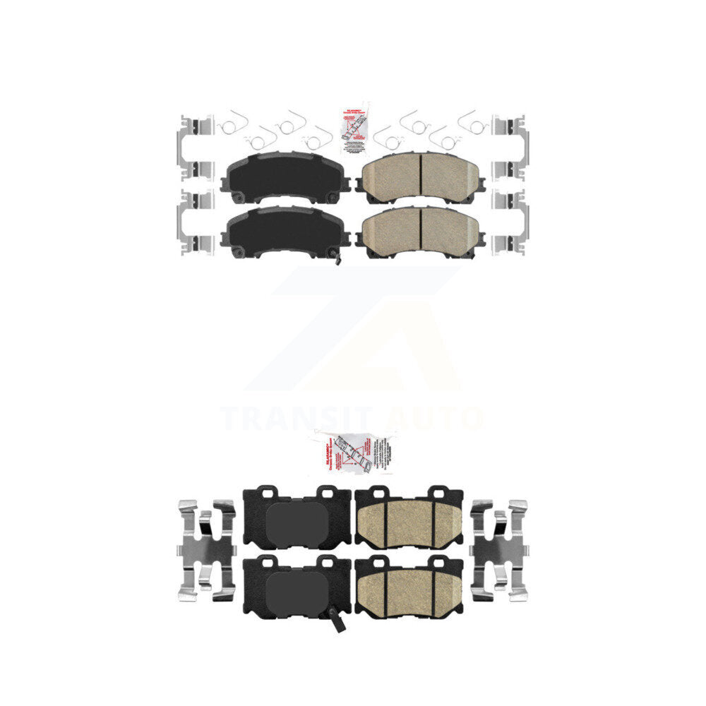 AmeriBRAKES KNF-100924 Disc Brake Pad for 2014-2024 INFINITI Q60, INFINITI Q50 - Front and Rear