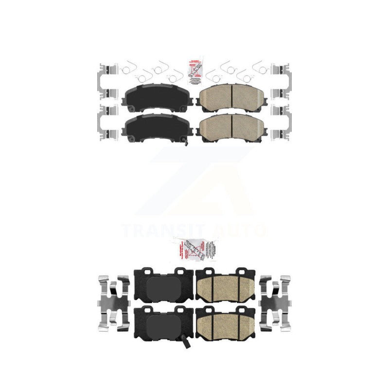 AmeriBRAKES KNF-100924 Disc Brake Pad for 2014-2024 INFINITI Q60, INFINITI Q50 - Front and Rear