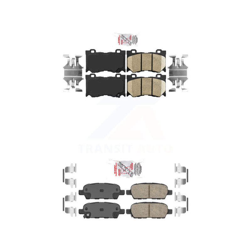 AmeriBRAKES KNF-100925 Disc Brake Pad for 2014 INFINITI Q60 - Front and Rear