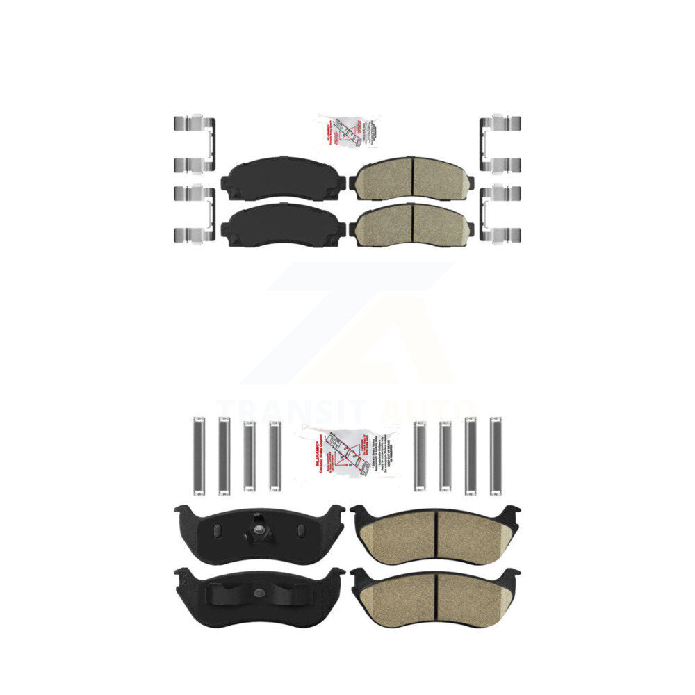 AmeriBRAKES KNF-100930 Disc Brake Pad for 2002-2005 Ford Explorer, Mercury Mountaineer - Front and Rear