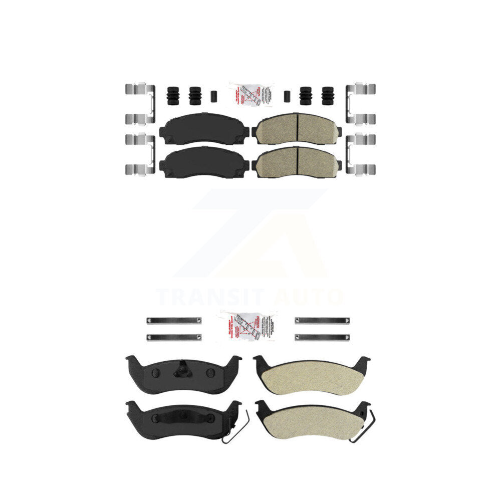 AmeriBRAKES KNF-100933 Disc Brake Pad for 2010-2011 Ford Ranger, Mazda B2300, Mazda B4000 - Front and Rear