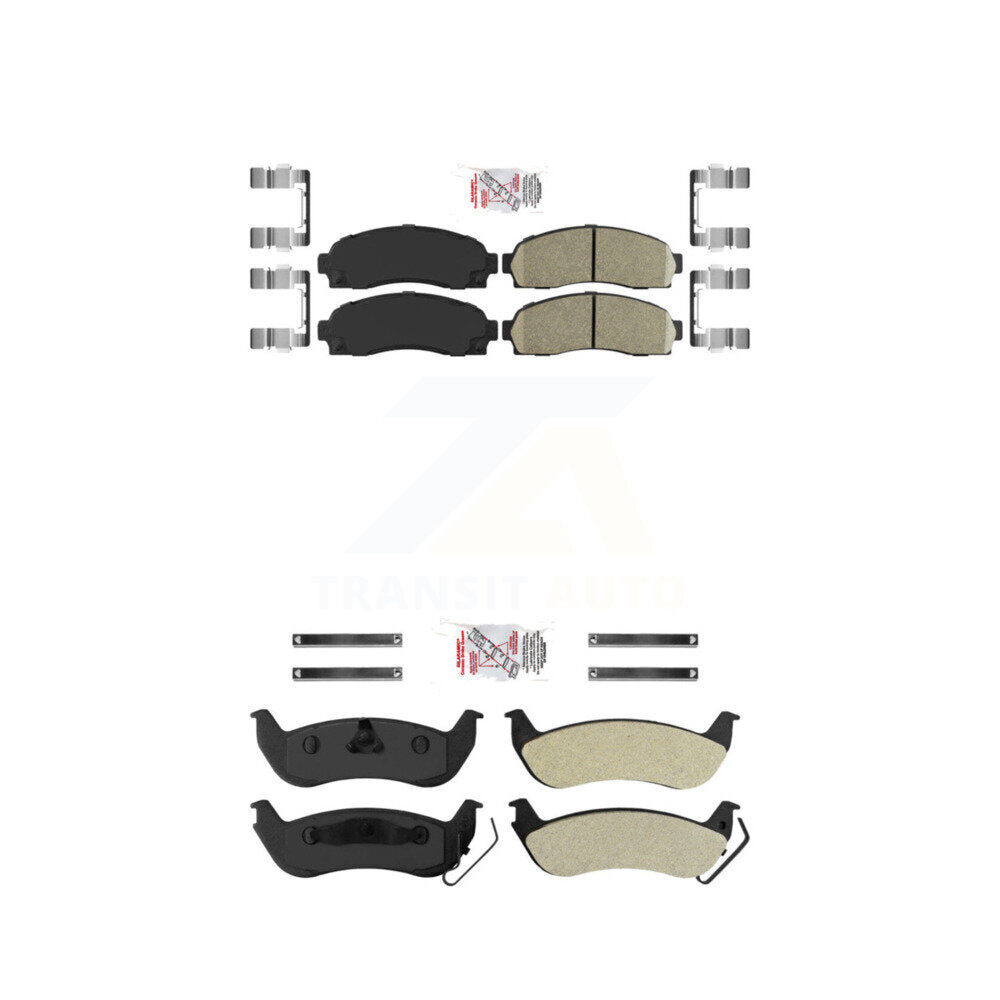 AmeriBRAKES KNF-100934 Disc Brake Pad for 2010-2011 Ford Ranger, Mazda B2300, Mazda B4000 - Front and Rear