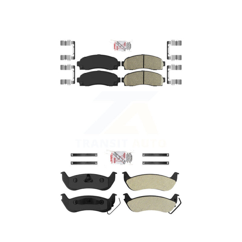 AmeriBRAKES KNF-100934 Disc Brake Pad for 2010-2011 Ford Ranger, Mazda B2300, Mazda B4000 - Front and Rear