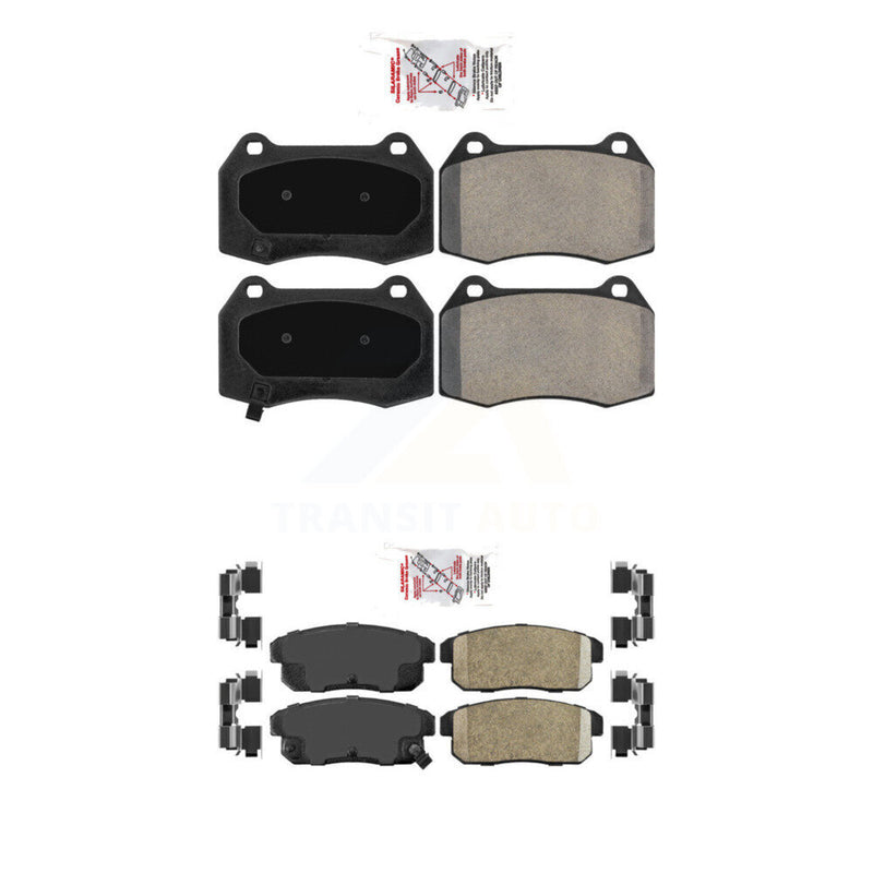 AmeriBRAKES KNF-100935 Disc Brake Pad for 2002-2006 Nissan Sentra - Front and Rear