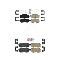 AmeriBRAKES KNF-100936 Disc Brake Pad for 2001-2006 INFINITI G20, Nissan Sentra - Front and Rear