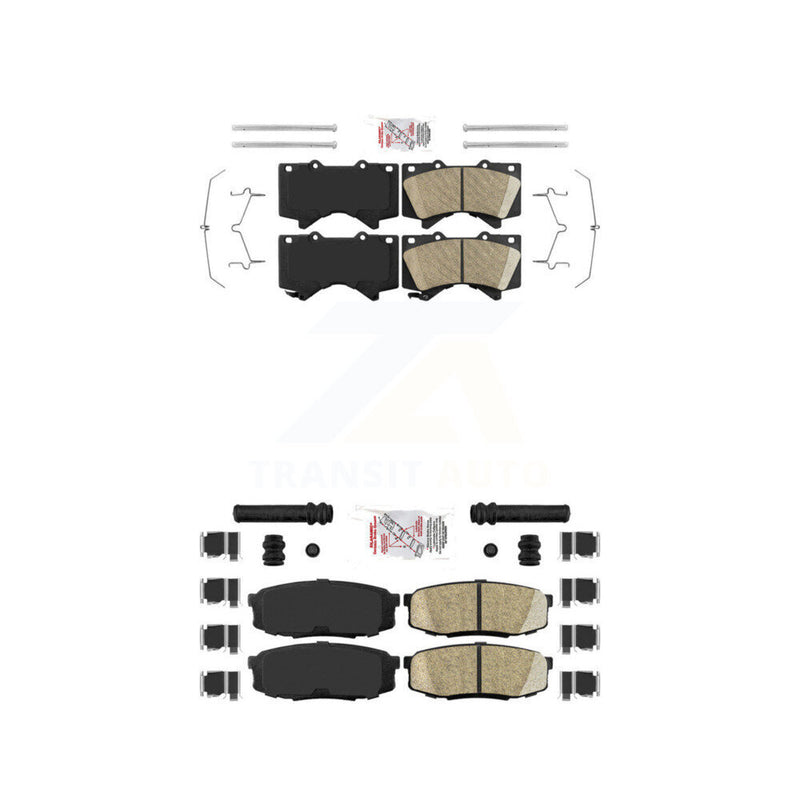 AmeriBRAKES KNF-100940 Disc Brake Pad for 2007-2022 Lexus LX570, Toyota Land Cruiser and More - Front and Rear