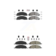 AmeriBRAKES KNF-100948 Disc Brake Pad for 2009-2018 Ram 1500, Ram 2500 and More - Front and Rear