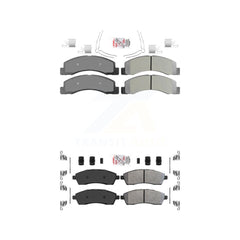 AmeriBRAKES KNF-100954 Disc Brake Pad for 1999-2005 Ford Excursion, Ford F-250 Super Duty, Ford F-350 Super Duty - Front and Rear