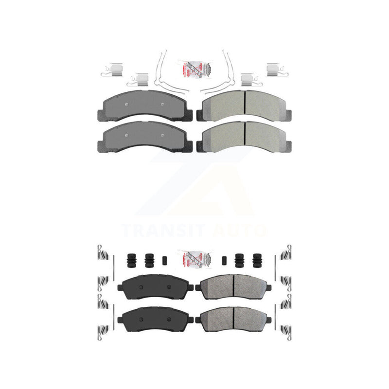 AmeriBRAKES KNF-100954 Disc Brake Pad for 1999-2005 Ford Excursion, Ford F-250 Super Duty, Ford F-350 Super Duty - Front and Rear