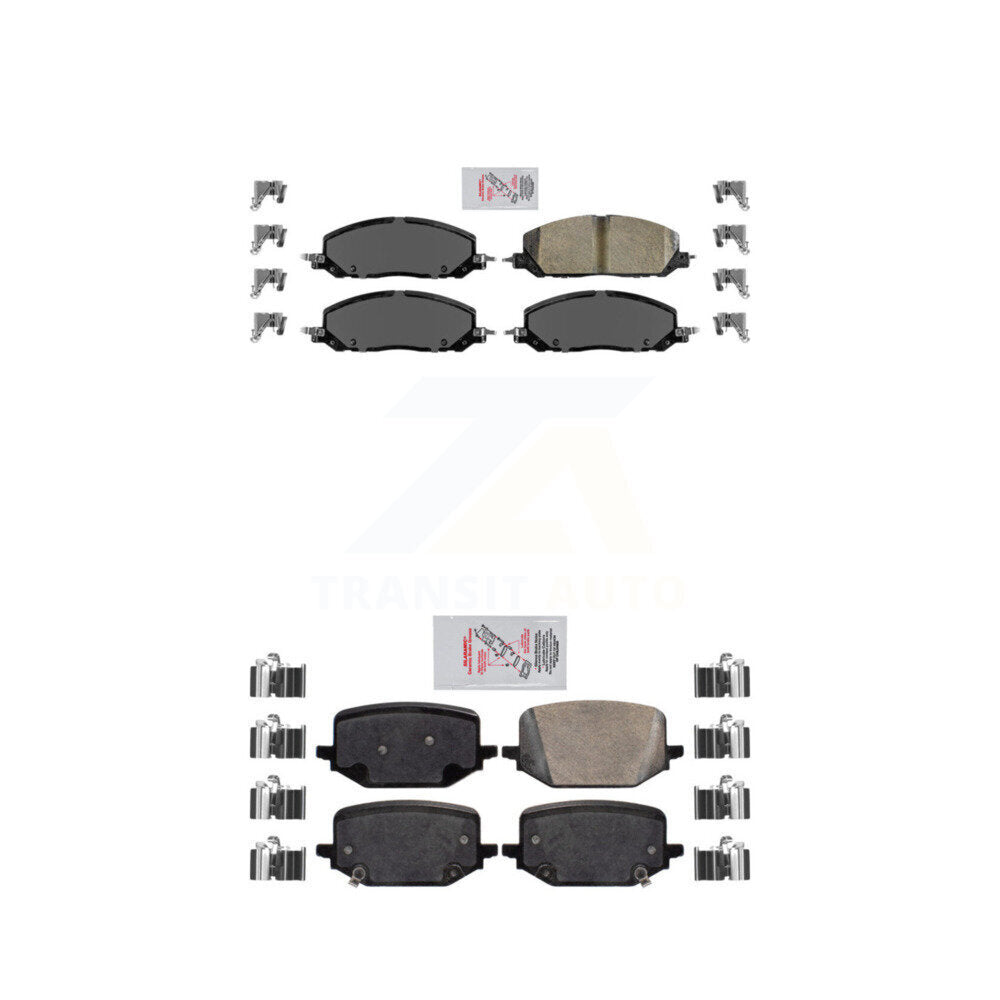AmeriBRAKES KNF-100958 Disc Brake Pad for 2020-2023 Ford Police Interceptor Utility, Lincoln Aviator - Front and Rear