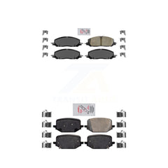 AmeriBRAKES KNF-100958 Disc Brake Pad for 2020-2023 Ford Police Interceptor Utility, Lincoln Aviator - Front and Rear