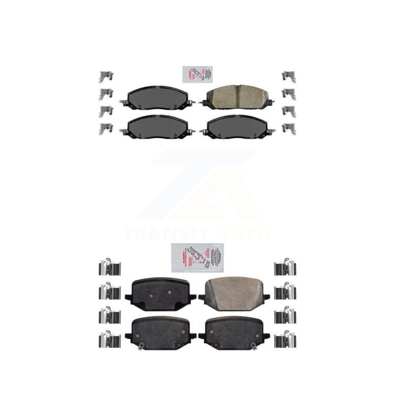 AmeriBRAKES KNF-100958 Disc Brake Pad for 2020-2023 Ford Police Interceptor Utility, Lincoln Aviator - Front and Rear