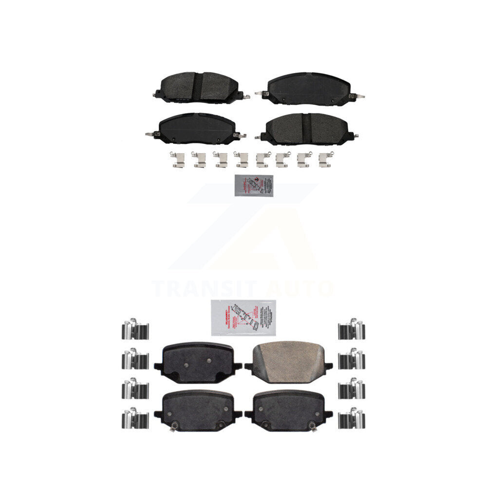 AmeriBRAKES KNF-100960 Disc Brake Pad for 2020-2023 Ford Police Interceptor Utility, Lincoln Aviator - Front and Rear