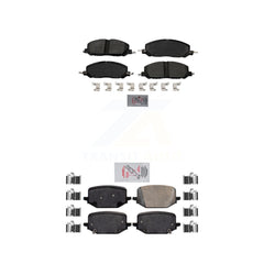 AmeriBRAKES KNF-100960 Disc Brake Pad for 2020-2023 Ford Police Interceptor Utility, Lincoln Aviator - Front and Rear