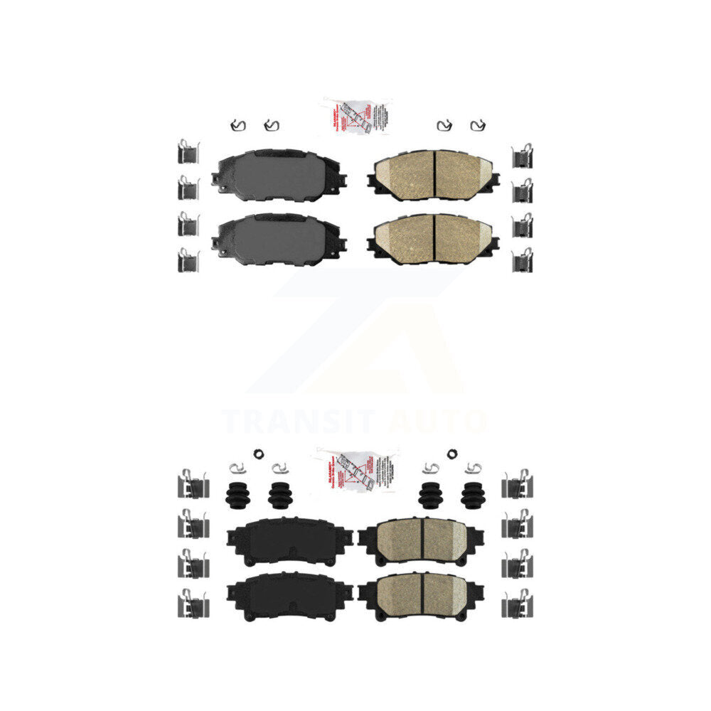 AmeriBRAKES KNF-100962 Disc Brake Pad for 2016-2020 Toyota Mirai - Front and Rear