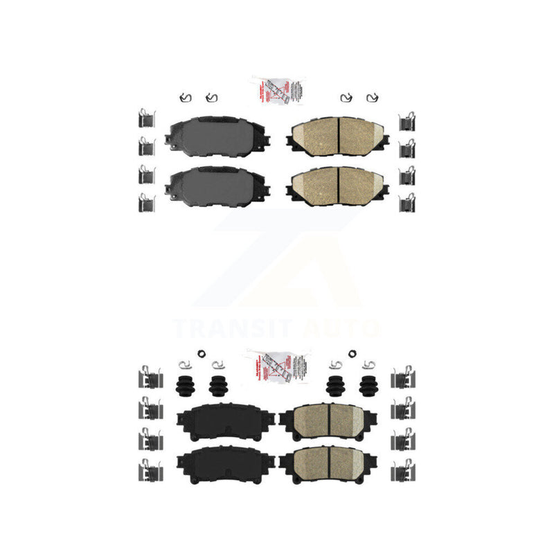 AmeriBRAKES KNF-100962 Disc Brake Pad for 2016-2020 Toyota Mirai - Front and Rear