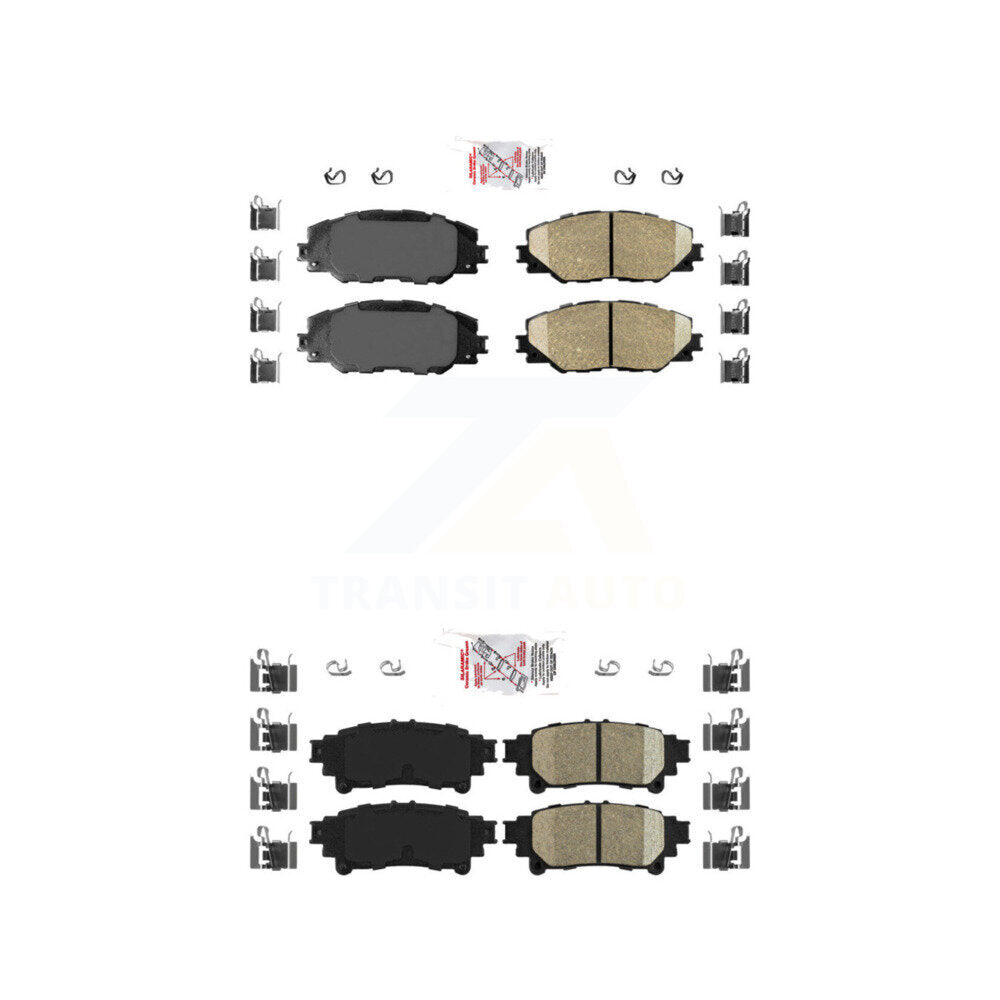 AmeriBRAKES KNF-100963 Disc Brake Pad for 2016-2020 Toyota Mirai - Front and Rear