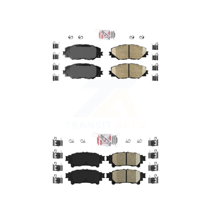 AmeriBRAKES KNF-100963 Disc Brake Pad for 2016-2020 Toyota Mirai - Front and Rear
