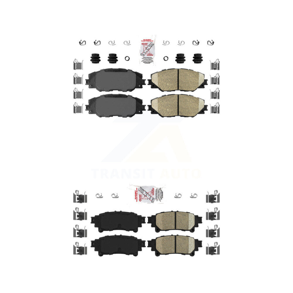 AmeriBRAKES KNF-100965 Disc Brake Pad for 2016-2020 Toyota Mirai - Front and Rear