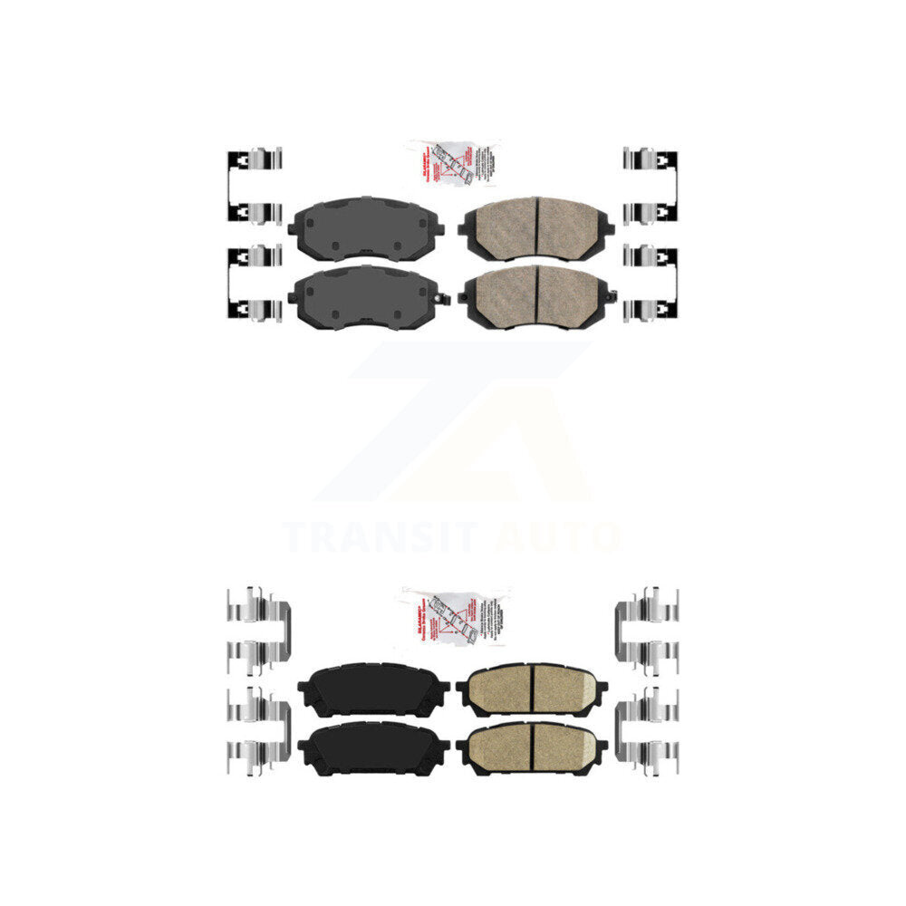 AmeriBRAKES KNF-100967 Disc Brake Pad for 2003-2008 Subaru Impreza, Saab 9-2X, Subaru Forester - Front and Rear