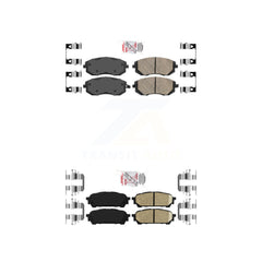 AmeriBRAKES KNF-100967 Disc Brake Pad for 2003-2008 Subaru Impreza, Saab 9-2X, Subaru Forester - Front and Rear