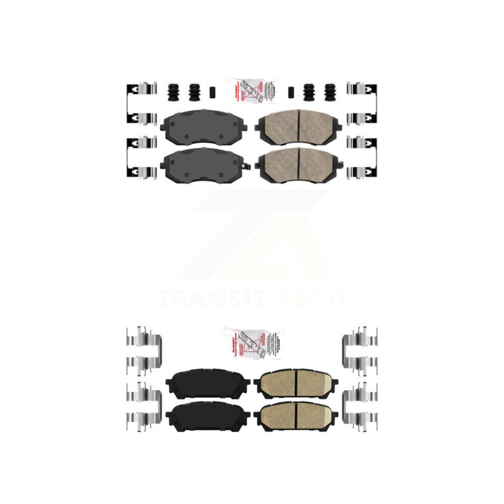 AmeriBRAKES KNF-100970 Disc Brake Pad for 2003-2008 Subaru Impreza, Saab 9-2X, Subaru Forester - Front and Rear