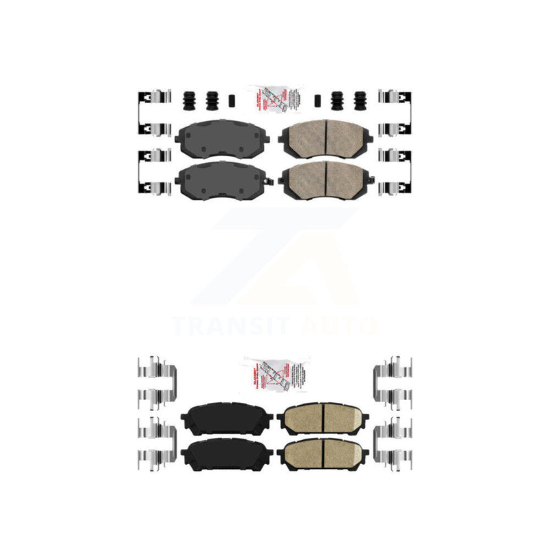 AmeriBRAKES KNF-100970 Disc Brake Pad for 2003-2008 Subaru Impreza, Saab 9-2X, Subaru Forester - Front and Rear