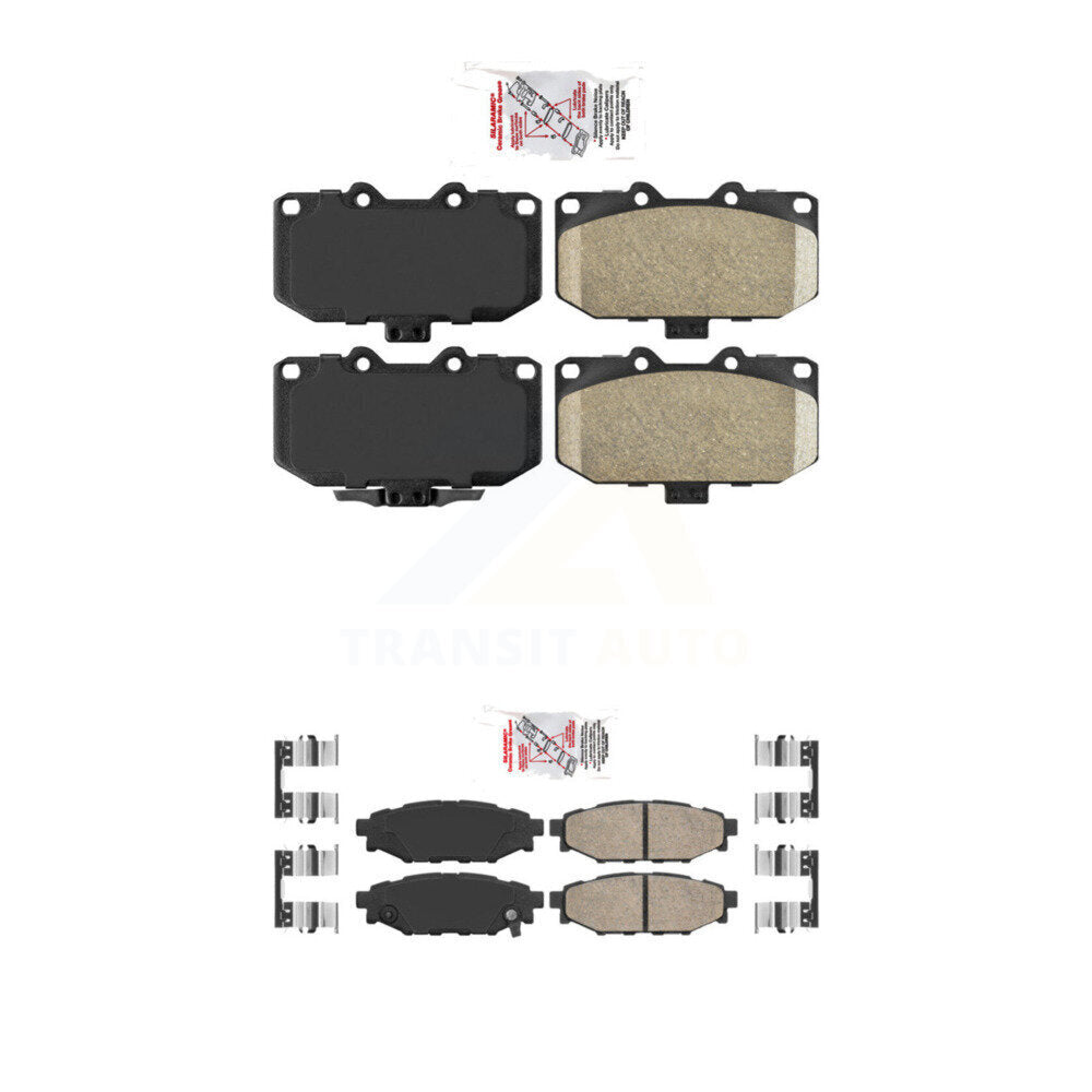 AmeriBRAKES KNF-100973 Disc Brake Pad for 2008 Subaru Impreza - Front and Rear
