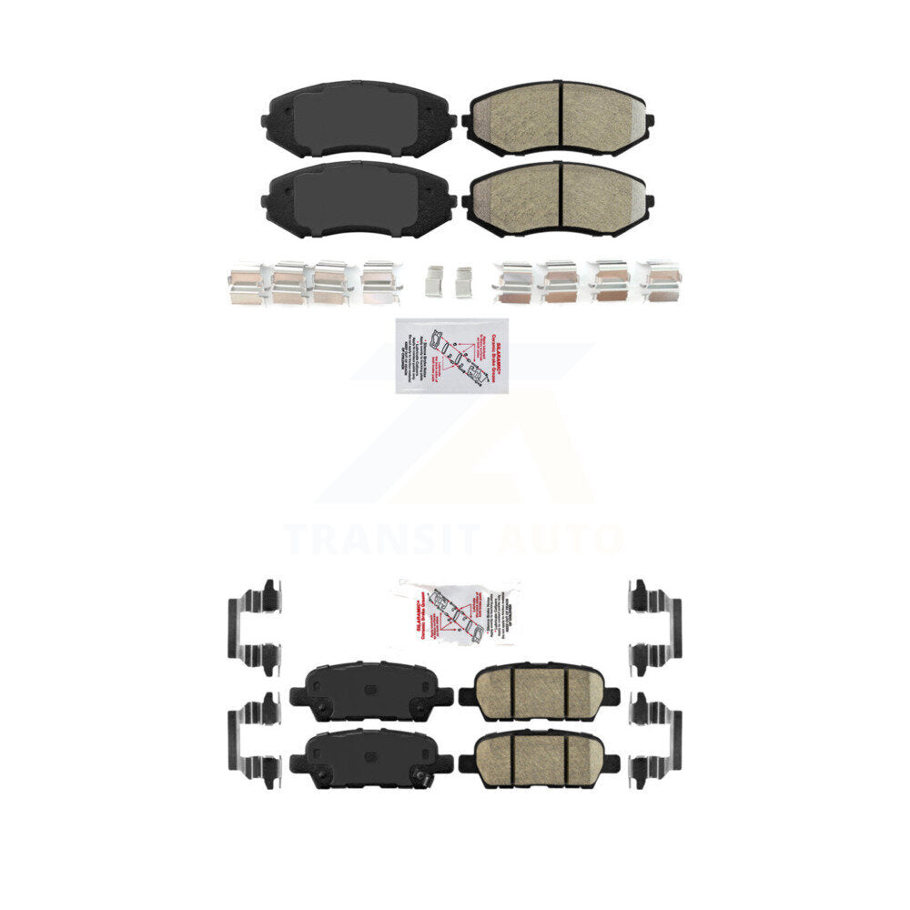 AmeriBRAKES KNF-100976 Disc Brake Pad for 2009-2013 Suzuki Grand Vitara - Front and Rear
