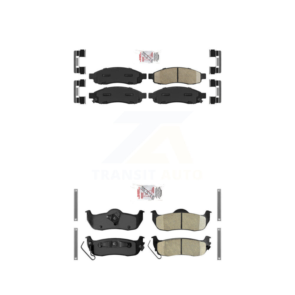 AmeriBRAKES KNF-100980 Disc Brake Pad for 2004-2007 Nissan Armada, INFINITI QX56 and More - Front and Rear