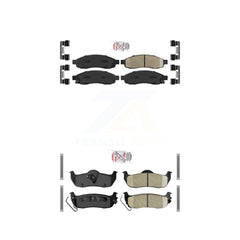 AmeriBRAKES KNF-100980 Disc Brake Pad for 2004-2007 Nissan Armada, INFINITI QX56 and More - Front and Rear