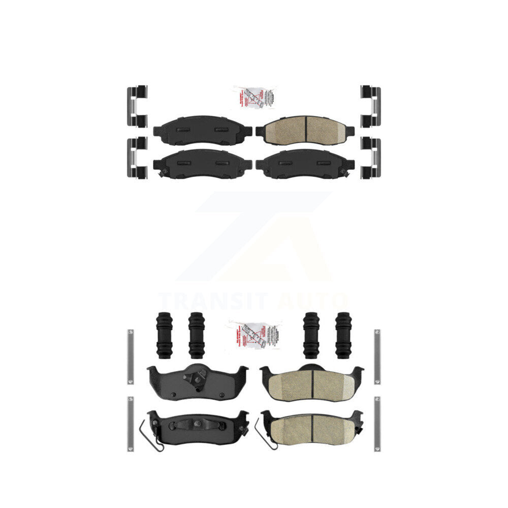 AmeriBRAKES KNF-100981 Disc Brake Pad for 2004-2007 Nissan Armada, INFINITI QX56 and More - Front and Rear