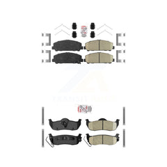 AmeriBRAKES KNF-100982 Disc Brake Pad for 2006-2015 Nissan TITAN, INFINITI QX56, Nissan Armada - Front and Rear