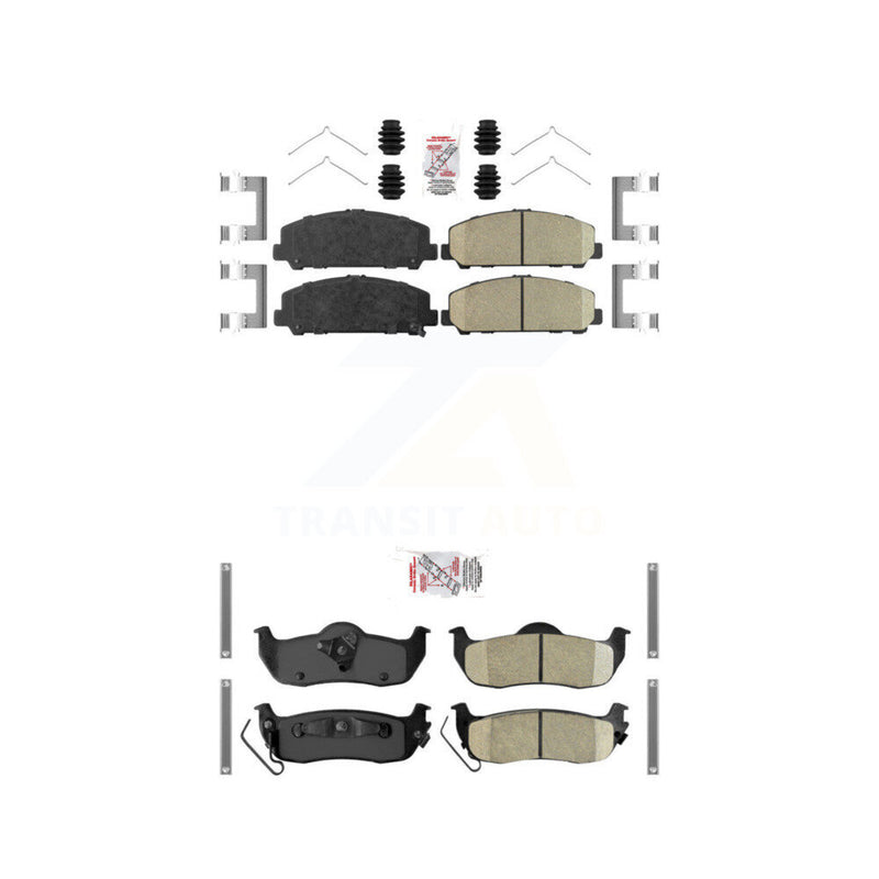 AmeriBRAKES KNF-100982 Disc Brake Pad for 2006-2015 Nissan TITAN, INFINITI QX56, Nissan Armada - Front and Rear