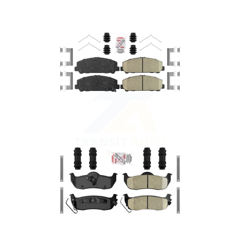 AmeriBRAKES KNF-100983 Disc Brake Pad for 2006-2015 Nissan TITAN, INFINITI QX56, Nissan Armada - Front and Rear