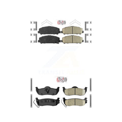 AmeriBRAKES KNF-100984 Disc Brake Pad for 2006-2015 Nissan TITAN, INFINITI QX56, Nissan Armada - Front and Rear